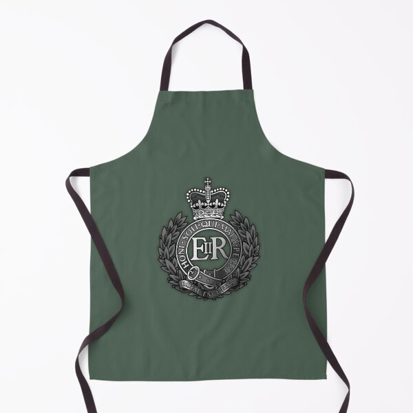 Item preview, Royal Engineers Cap Badge black and White (ER) designed and sold by Auburn-Art.