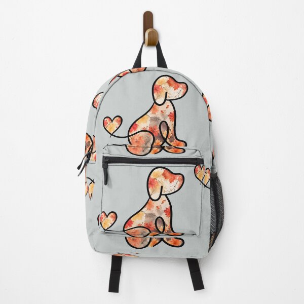 Item preview, Autumn leaves puppy with heart tail designed and sold by Doodles Down South.