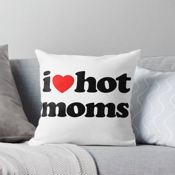 Item preview, I Love Hot Moms Sarcastic Meme Humor Graphic Tee designed and sold by MathWare MathClips.