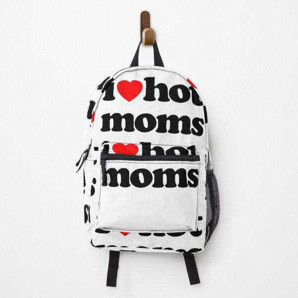 Item preview, I Love Hot Moms Sarcastic Meme Humor Graphic Tee designed and sold by MathWare MathClips.