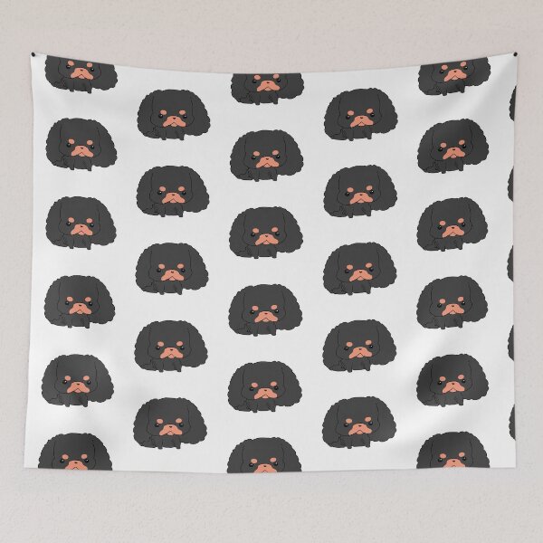 Item preview, Kawaii Cavalier King Charles spaniel - Black and Tan designed and sold by jollyinu.