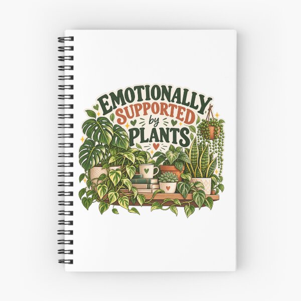 Item preview, Emotionally Supported by Plants – Funny Plant Lover designed and sold by IrinDesign.