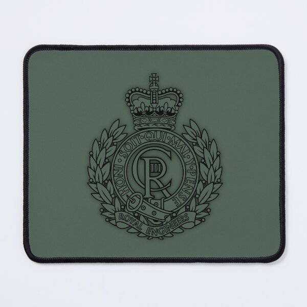 Item preview, Royal Engineers Cap Badge colourless (CR) designed and sold by Auburn-Art.