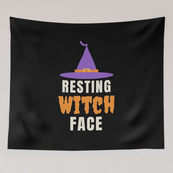 Item preview, Resting Witch Face Funny Halloween Witch Hat designed and sold by C-O-O-L.