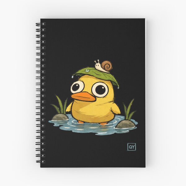 Item preview, Duck with a snail on its head designed and sold by Quackty.