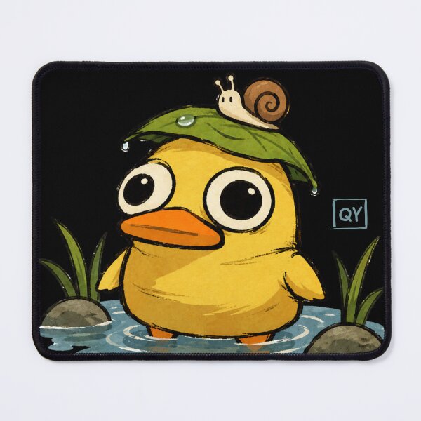 Item preview, Duck with a snail on its head designed and sold by Quackty.
