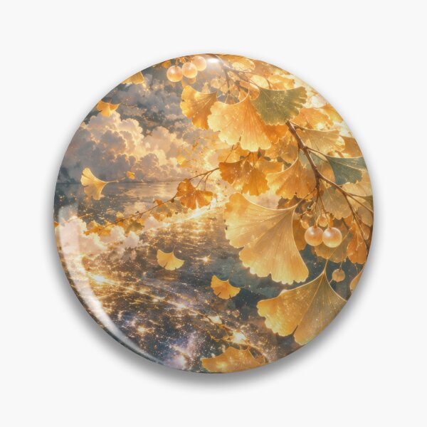 Item preview, Ginkgo Under the Autumn Full Moon designed and sold by scicilysimonee.