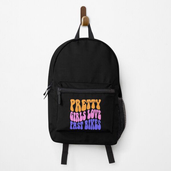 Item preview, Pretty Girls Love Fast Bikes Colorful Bubble Text Art designed and sold by SteamWorkz.
