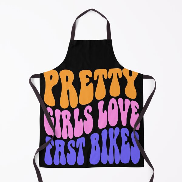 Item preview, Pretty Girls Love Fast Bikes Colorful Bubble Text Art designed and sold by SteamWorkz.