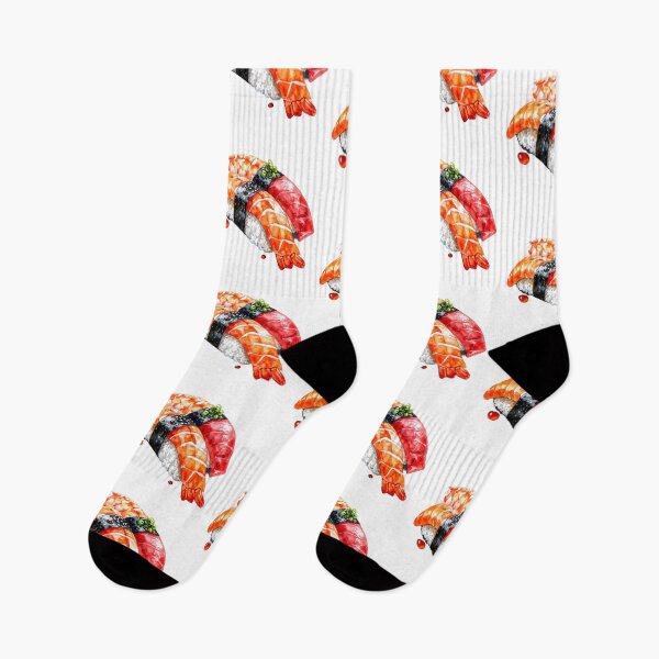 Item preview, Japanese Sushi Watercolor Illustration designed and sold by BetweenForms.