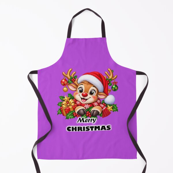 Item preview, Smiling Reindeer Santa Hat Christmas Printable Design designed and sold by annenambiro.