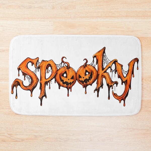 Item preview, Spooky Halloween Pumpkin Typography – Jack O Lantern Dripping Lettering designed and sold by Safa  Reda.