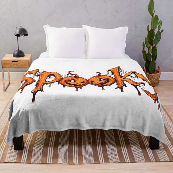 Item preview, Spooky Halloween Pumpkin Typography – Jack O Lantern Dripping Lettering designed and sold by Safa  Reda.
