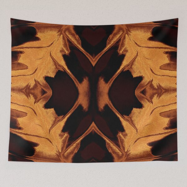 Item preview, Ember Symmetry - Dark Golden Bloom designed and sold by SulkaCreative.