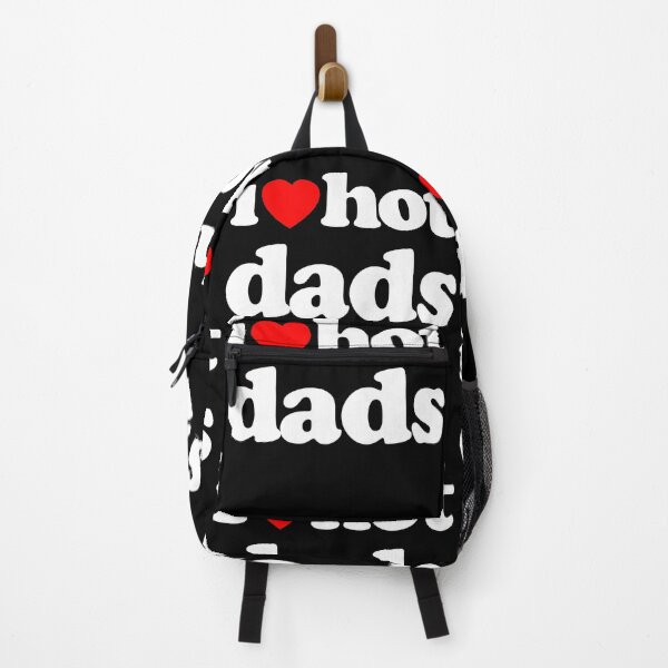 Item preview, I Love Hot Dads Sarcastic Meme Humor Graphic White Text designed and sold by MathWare MathClips.