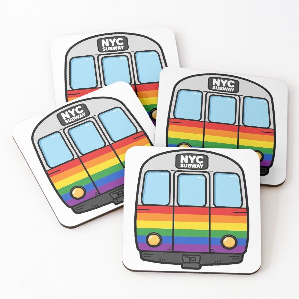 Item preview, Rainbow NYC Subway Train Pride designed and sold by StateofQueer.