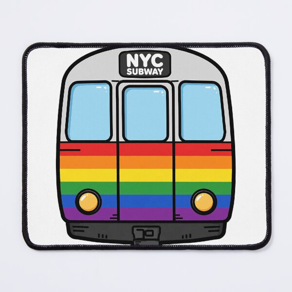 Item preview, Rainbow NYC Subway Train Pride designed and sold by StateofQueer.