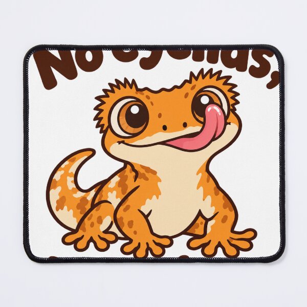 Item preview, No Eyelids, No Problem - Cute Crested Gecko designed and sold by ManxCatAndy.