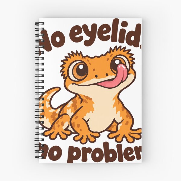 Item preview, No Eyelids, No Problem - Cute Crested Gecko designed and sold by ManxCatAndy.