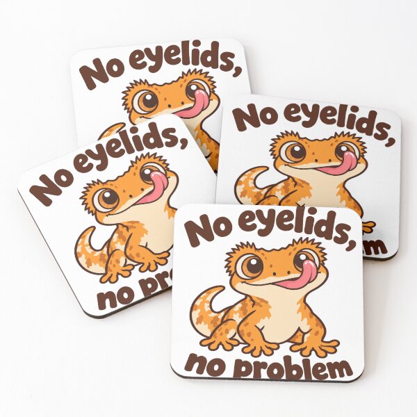 Item preview, No Eyelids, No Problem - Cute Crested Gecko designed and sold by ManxCatAndy.