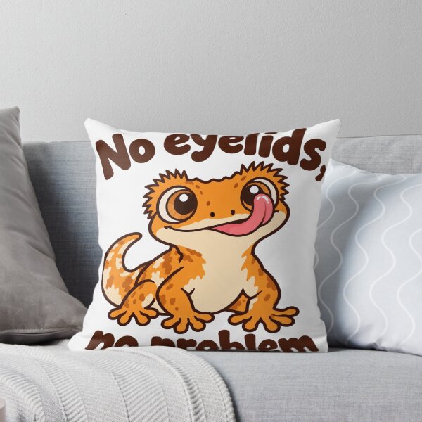 Item preview, No Eyelids, No Problem - Cute Crested Gecko designed and sold by ManxCatAndy.