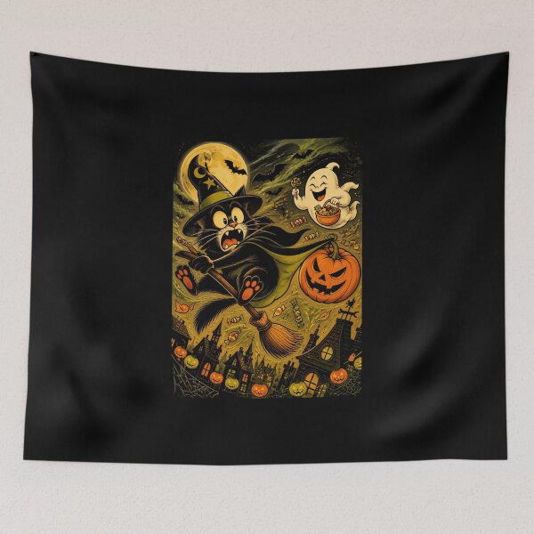 Item preview, Halloween Cat designed and sold by ArtCraftLab.