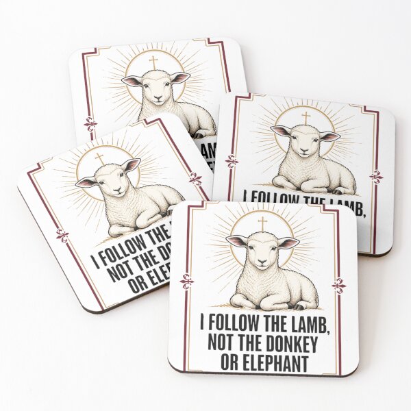Item preview, I Follow The Lamb Not The Donkey Or Elephant designed and sold by 21degrees-club.