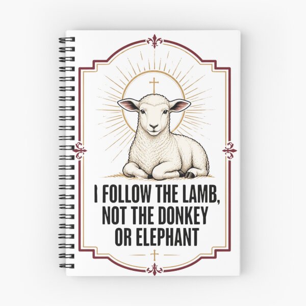 Item preview, I Follow The Lamb Not The Donkey Or Elephant designed and sold by 21degrees-club.