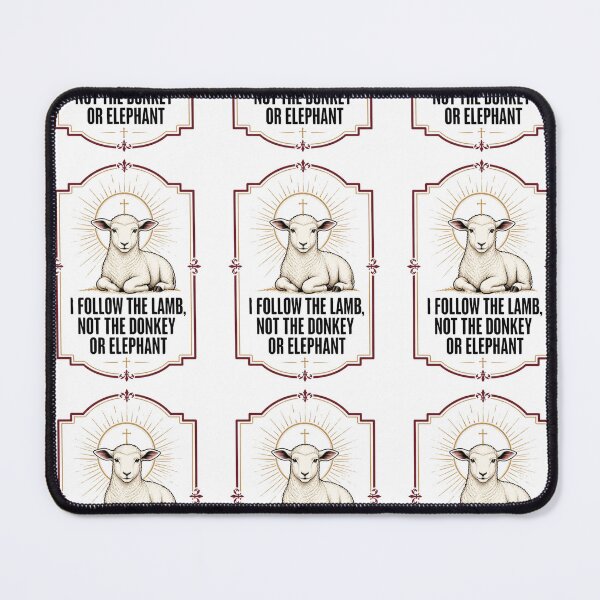 Item preview, I Follow The Lamb Not The Donkey Or Elephant designed and sold by 21degrees-club.
