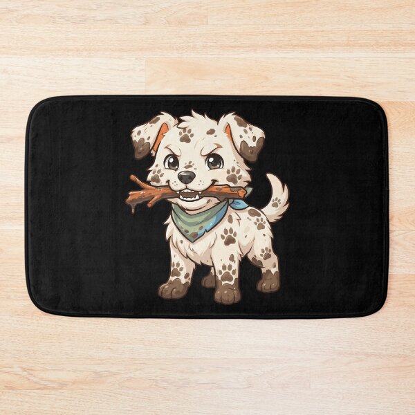 Item preview, Muddy Puppy Playing with Stick Funny Dog Art designed and sold by mood-draftsman.