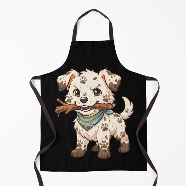 Item preview, Muddy Puppy Playing with Stick Funny Dog Art designed and sold by mood-draftsman.