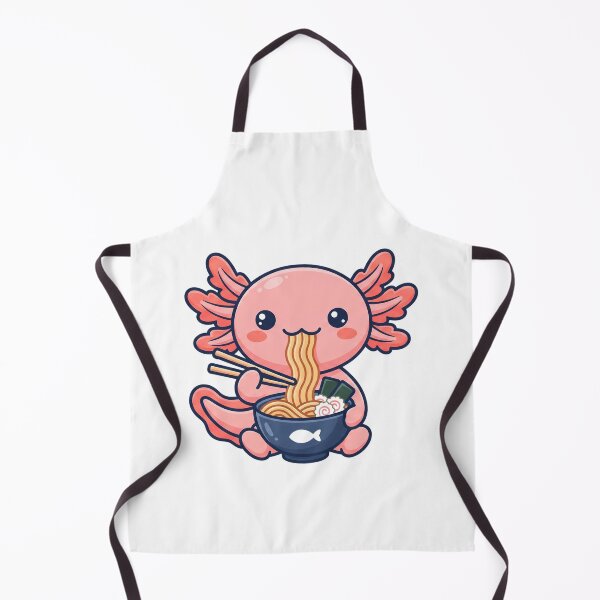 Item preview, Kawaii Axolotl Eating Ramen designed and sold by Rariks.