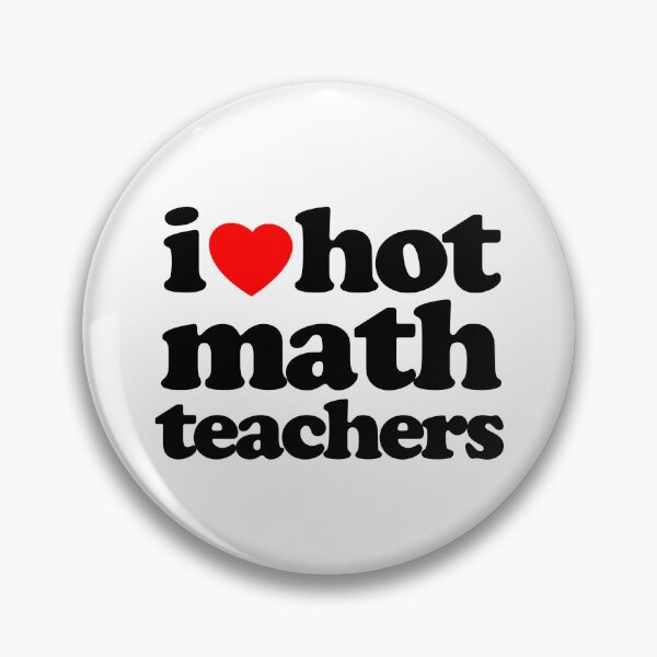 Item preview, I Love Hot Math Teachers STEM Geek Graphic Black Text designed and sold by MathWare MathClips.