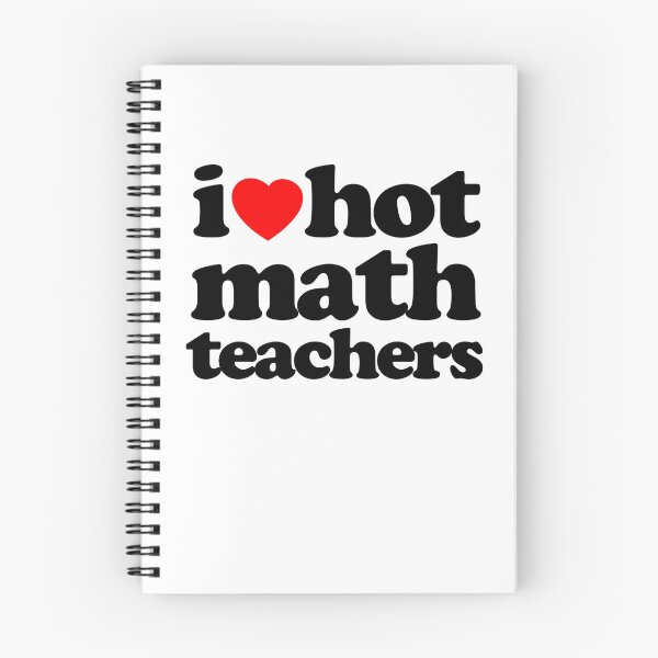 Item preview, I Love Hot Math Teachers STEM Geek Graphic Black Text designed and sold by MathWare MathClips.