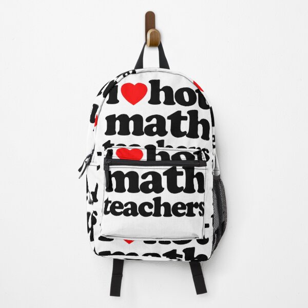 Item preview, I Love Hot Math Teachers STEM Geek Graphic Black Text designed and sold by MathWare MathClips.
