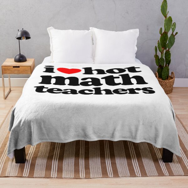 Item preview, I Love Hot Math Teachers STEM Geek Graphic Black Text designed and sold by MathWare MathClips.