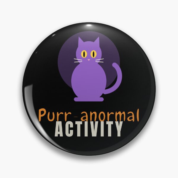 Item preview, Purr-anormal Activity Funny Cat Halloween Pun designed and sold by C-O-O-L.