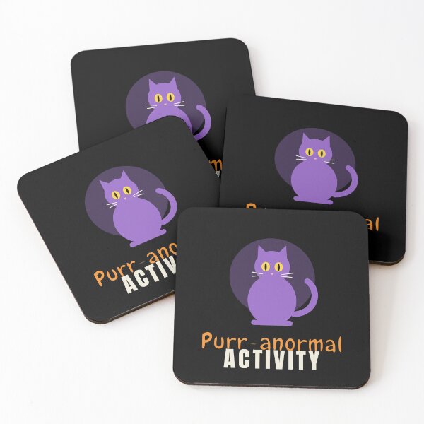Item preview, Purr-anormal Activity Funny Cat Halloween Pun designed and sold by C-O-O-L.