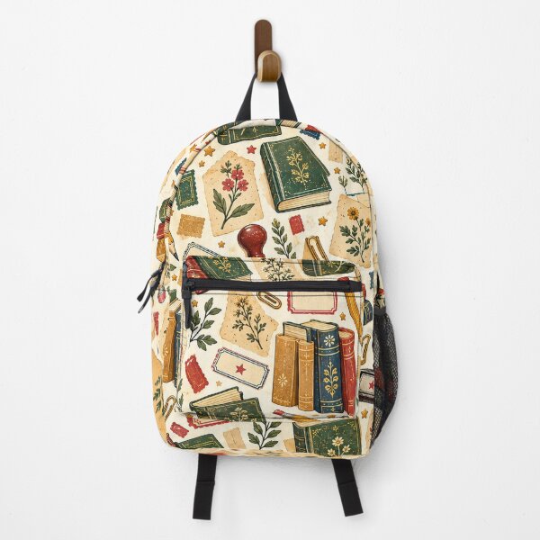 Item preview, Vintage Library Checkout Pattern – Bookish Ephemera Seamless Repeat designed and sold by astersgraphics.