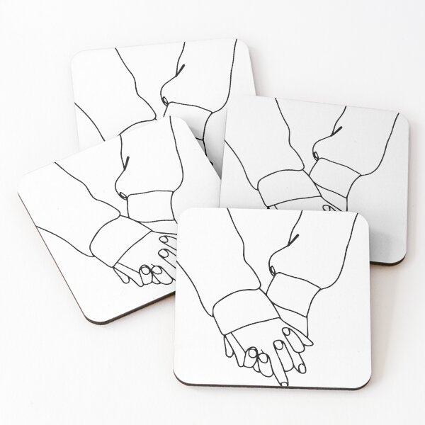 Item preview, Two Hands Holding – Minimal Line Art designed and sold by Sk1628.