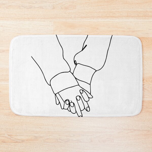 Item preview, Two Hands Holding – Minimal Line Art designed and sold by Sk1628.