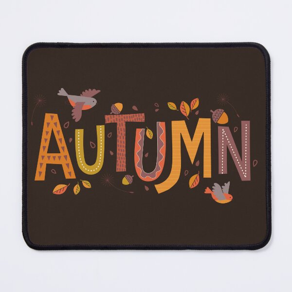 Item preview, Cozy Autumn Typography Folk Art Birds Leaves Acorn designed and sold by Little-Miracle.