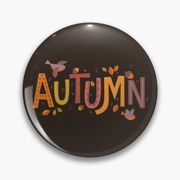 Item preview, Cozy Autumn Typography Folk Art Birds Leaves Acorn designed and sold by Little-Miracle.