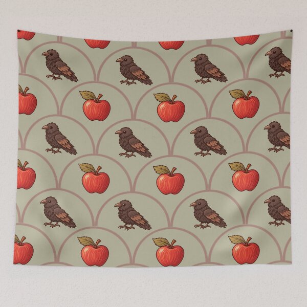 Item preview, Raven & Apple - Cozy Witchy Pattern designed and sold by Lunebriar.