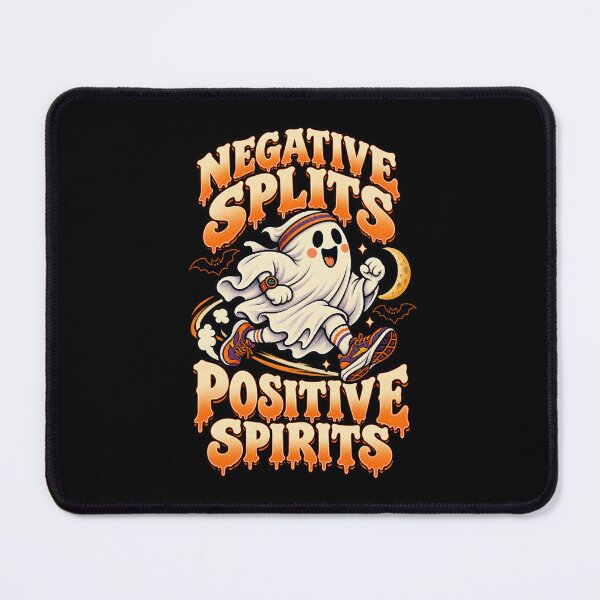 Item preview, Negative Splits Positive Spirits - Ghost Runner Halloween designed and sold by MOTIFOLK.
