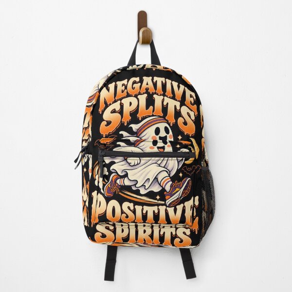 Item preview, Negative Splits Positive Spirits - Ghost Runner Halloween designed and sold by MOTIFOLK.