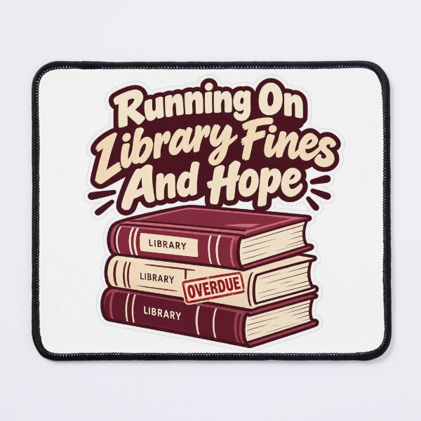 Item preview, Running On Library Fines And Hope designed and sold by NovaToons.