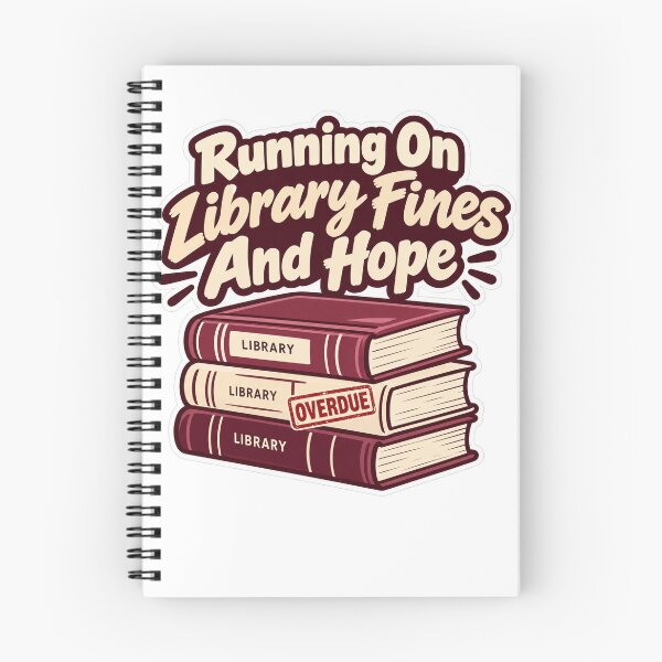 Item preview, Running On Library Fines And Hope designed and sold by NovaToons.