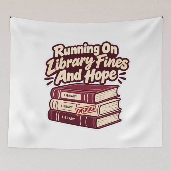 Item preview, Running On Library Fines And Hope designed and sold by NovaToons.