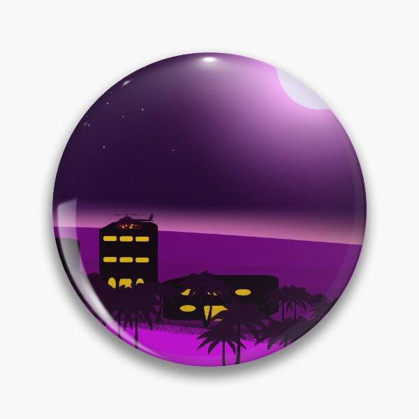 Item preview, Cyberpunk Neon Oasis in Purple Desert designed and sold by ArtisticJump.